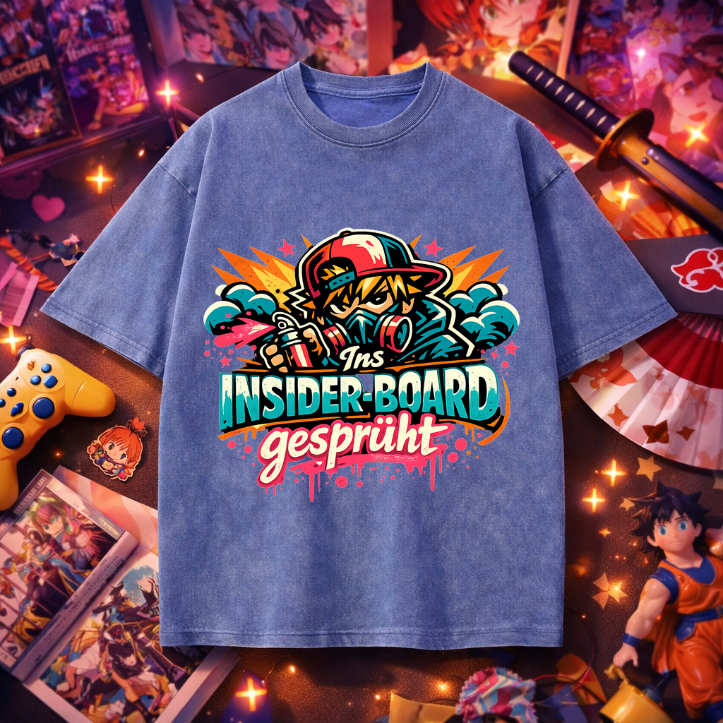 T-Shirt Anime Insider-Board Sprühkunst