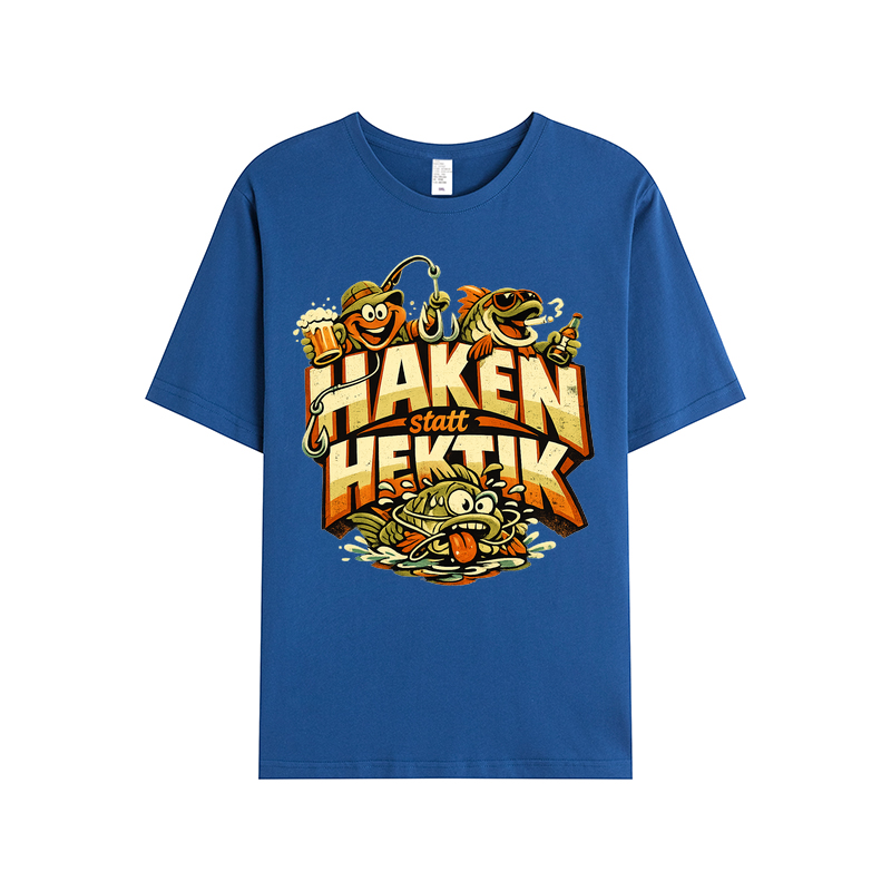t-shirt Haken statt Hektik Angler-Style