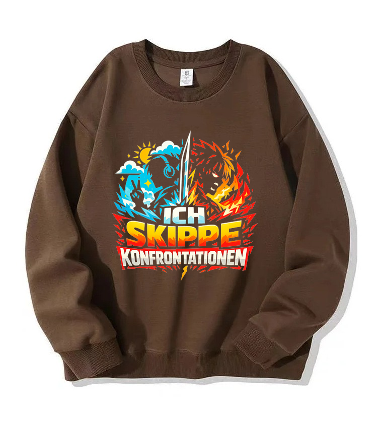 Sweatshirt Konfrontations-Mode: Skippe Ich