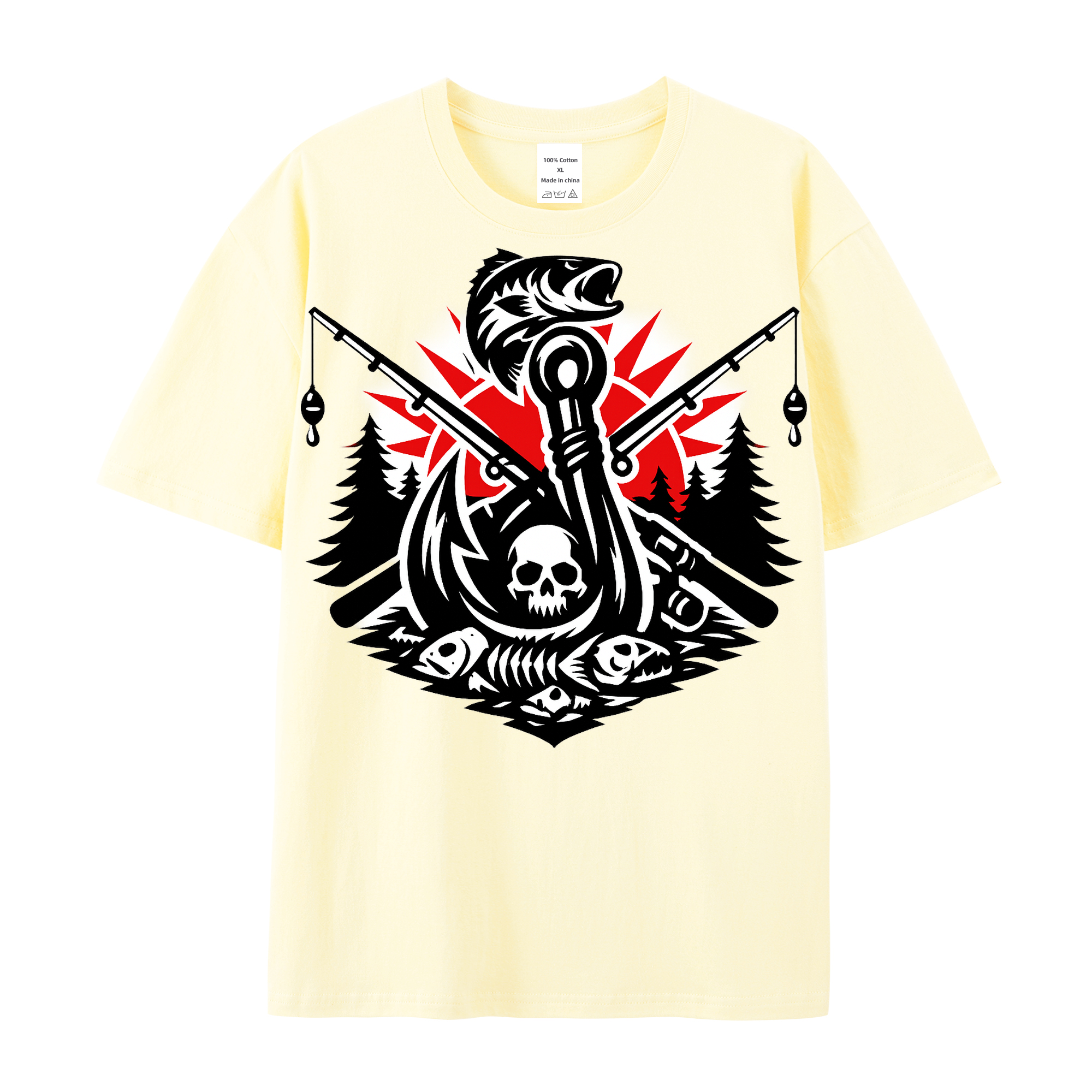 T-Shirt Angelglück am Wasser