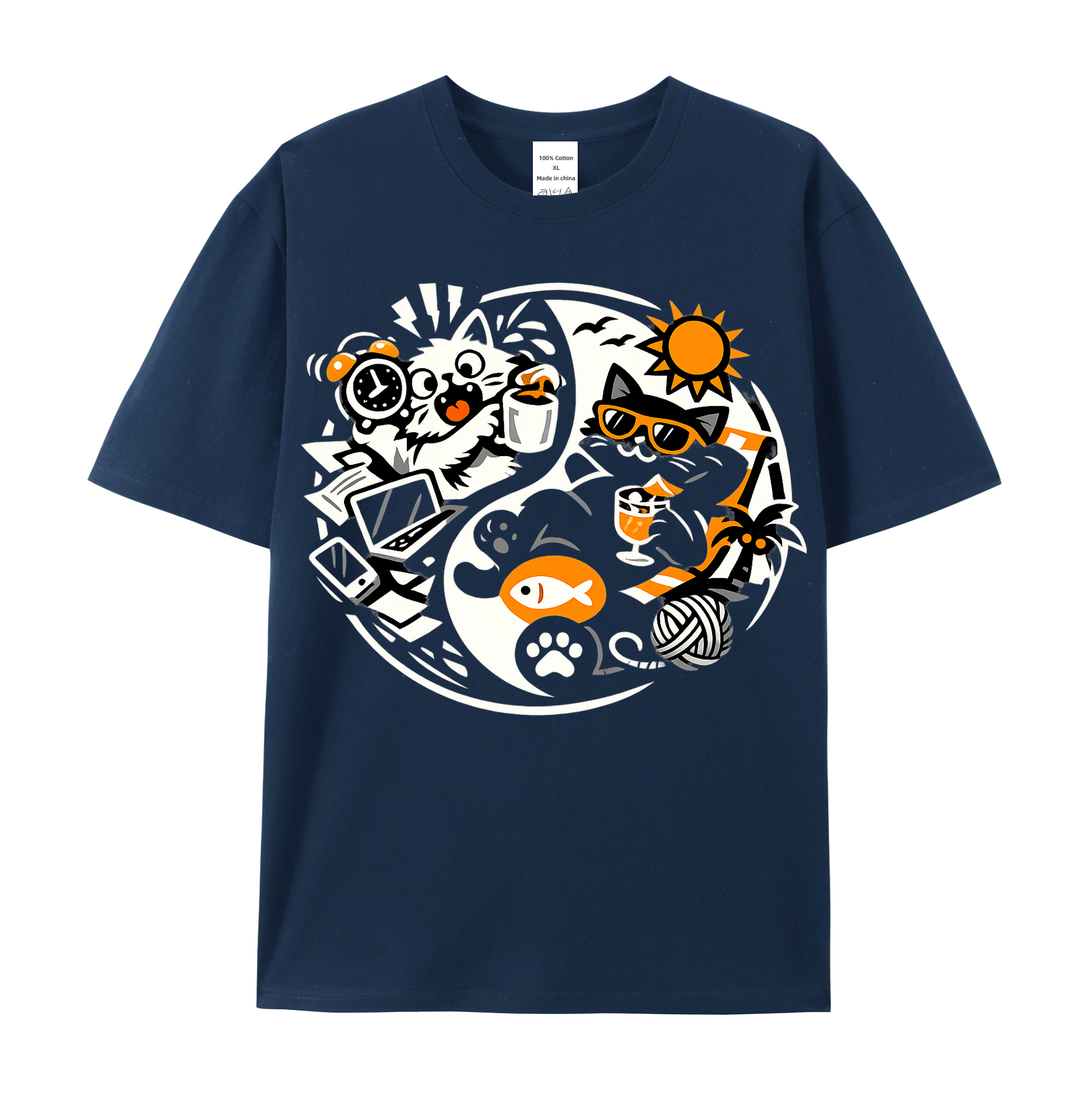 T-Shirt Katzenliebe Pur