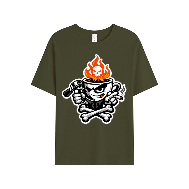 T-shirt Rebel Roast Mascot für Kaffeekenner