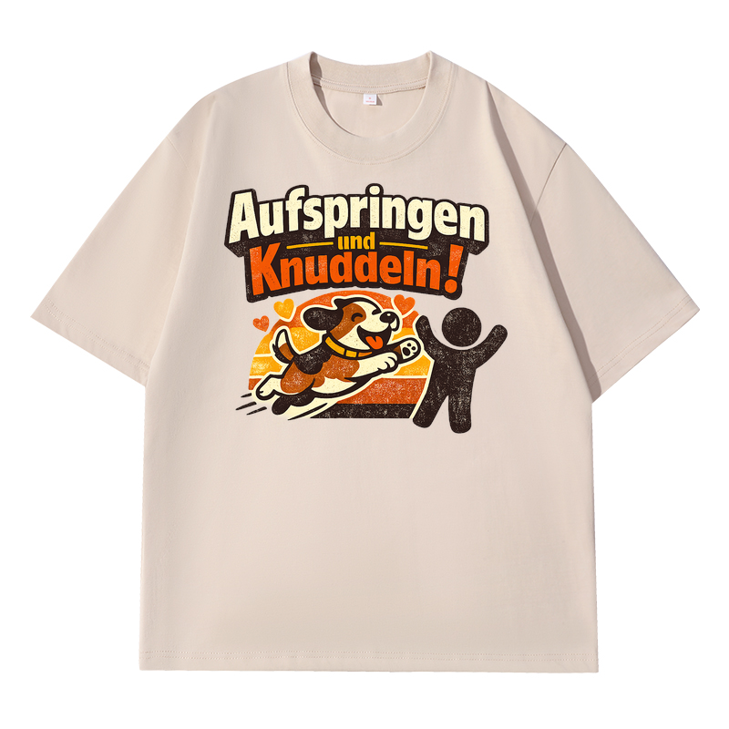 T-Shirt Kuschel-Moment für Hundefreunde