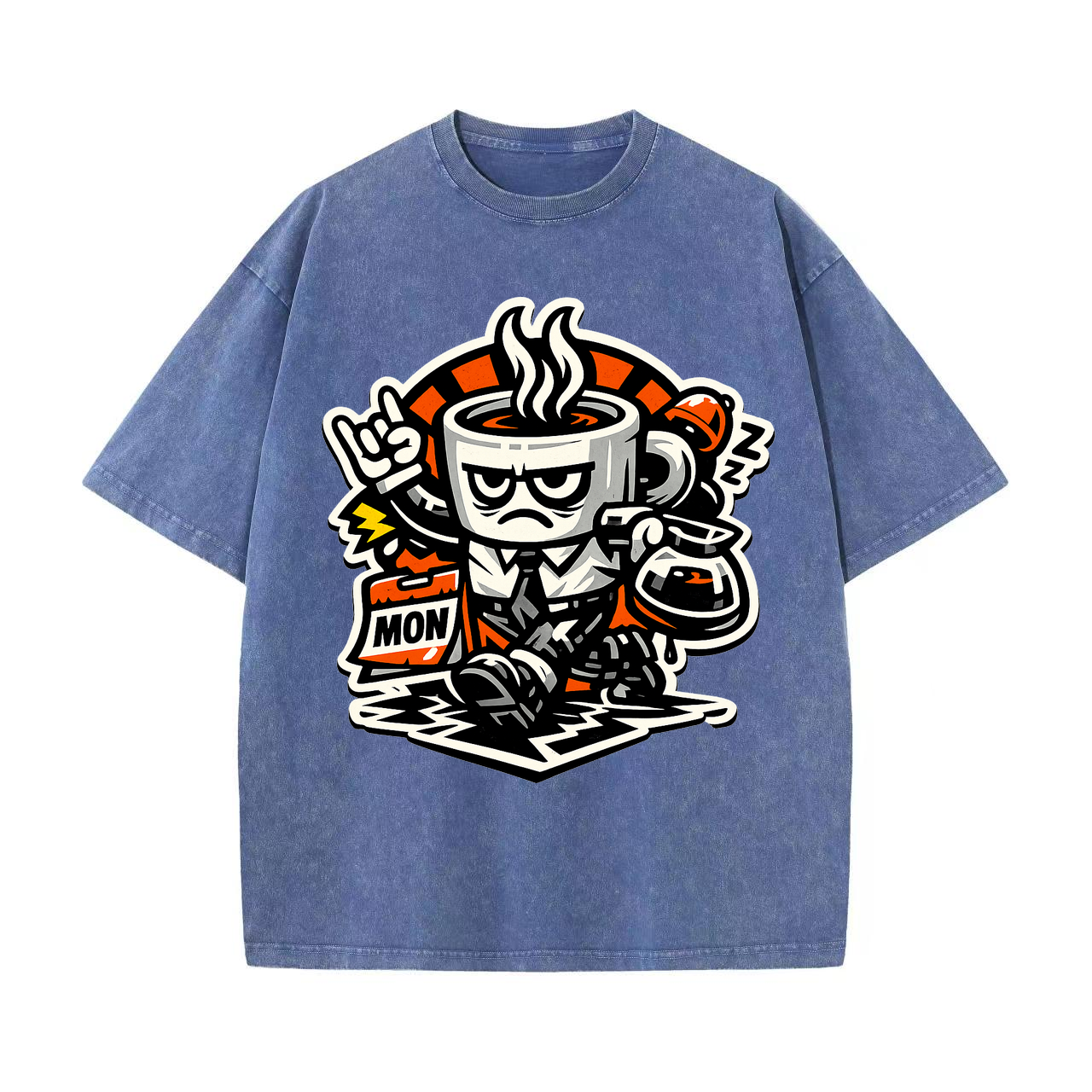 T-shirt Kaffeepanzer: Montag überlebt