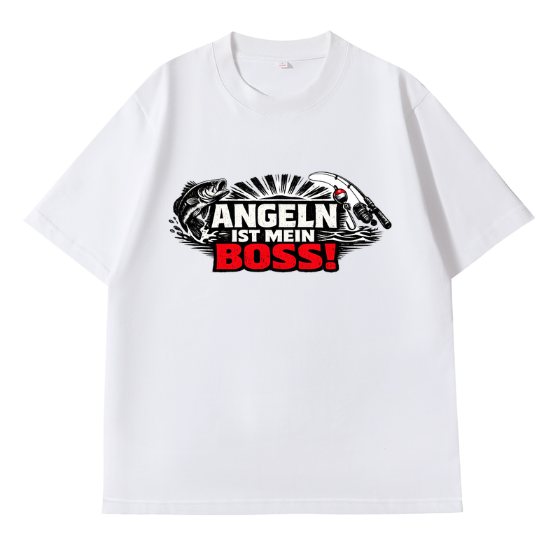 T-Shirt Anglerchef - Mein Boss am Wasser