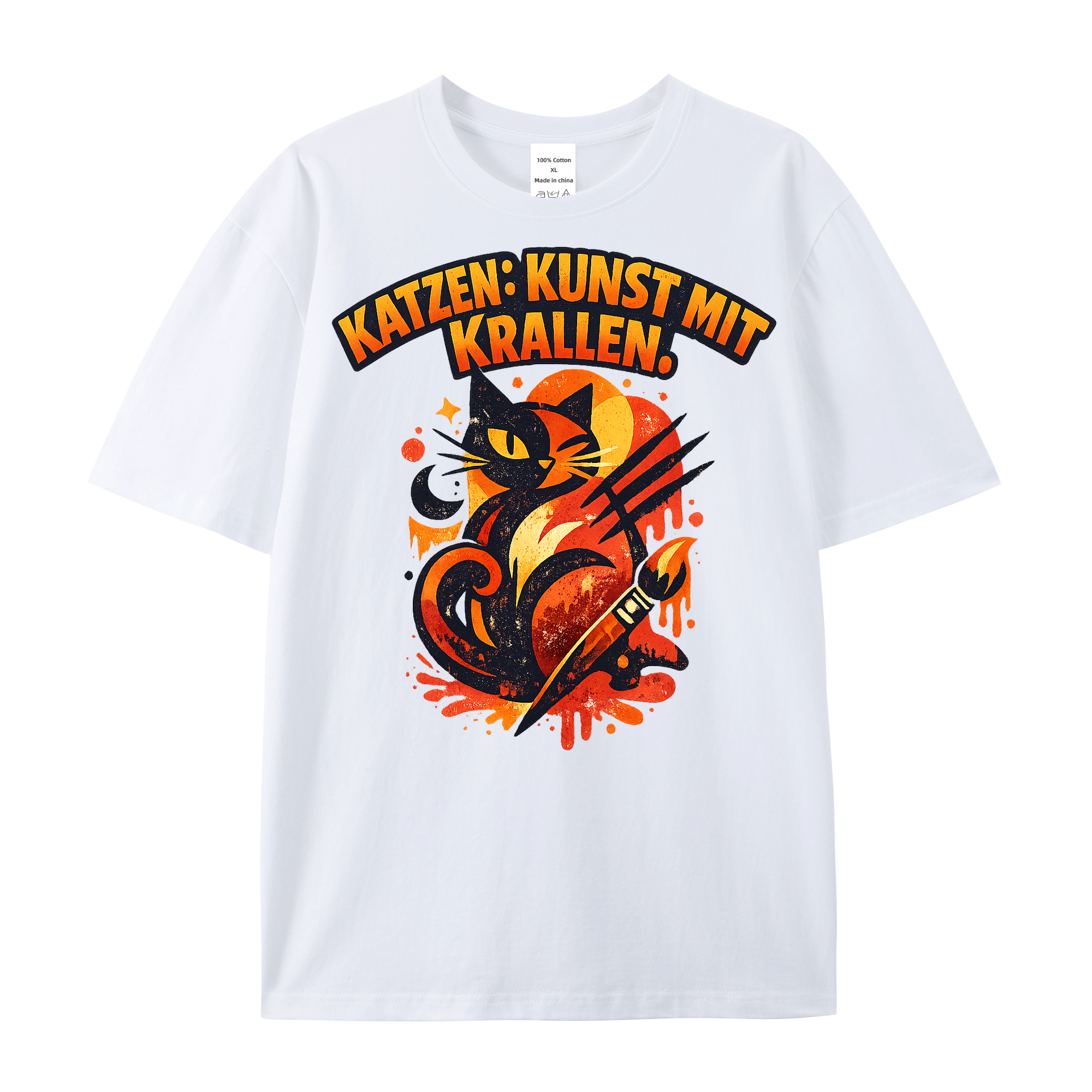 T-Shirt Krallenkunst für Katzenliebhaber