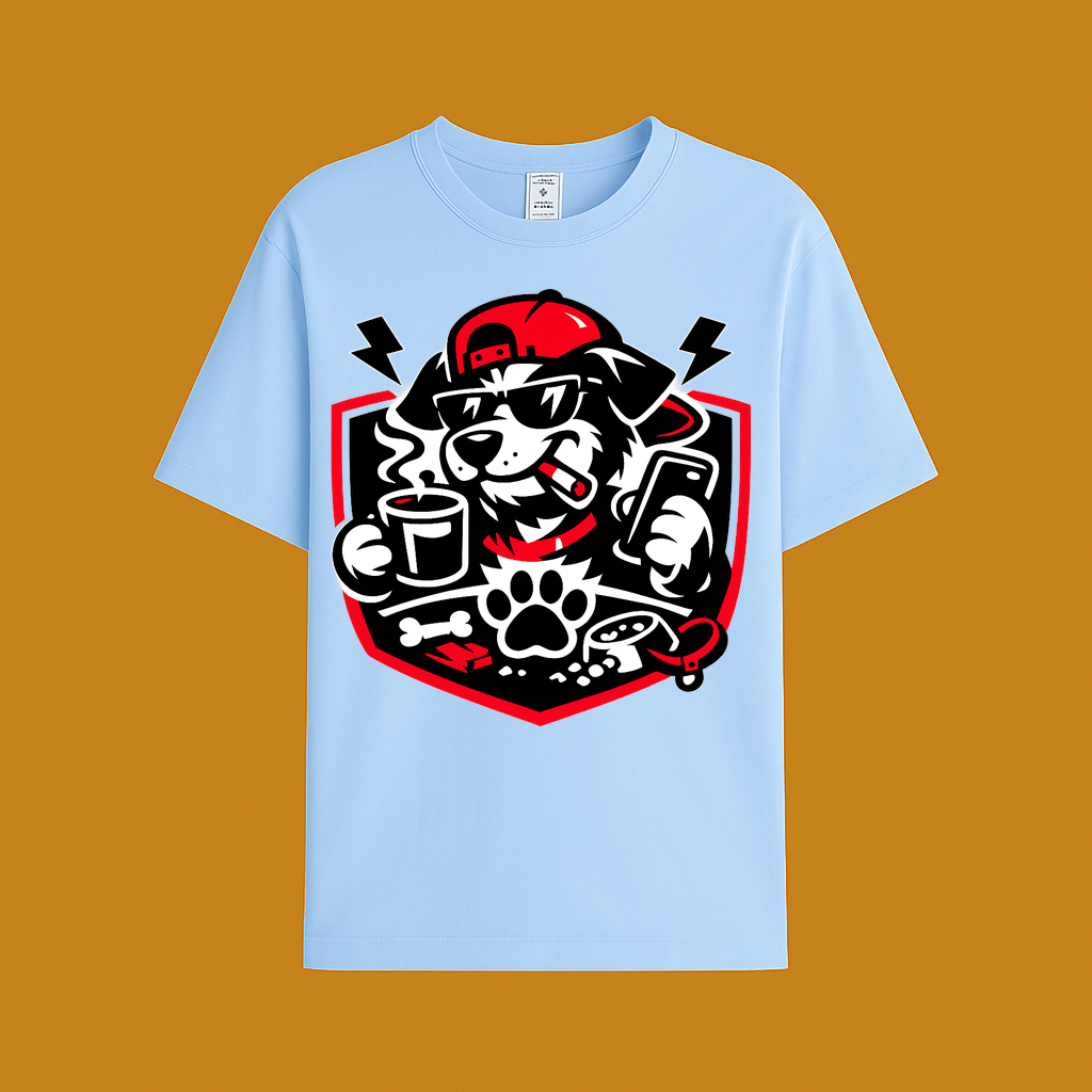 T-Shirt Hundeglück auf vier Pfoten