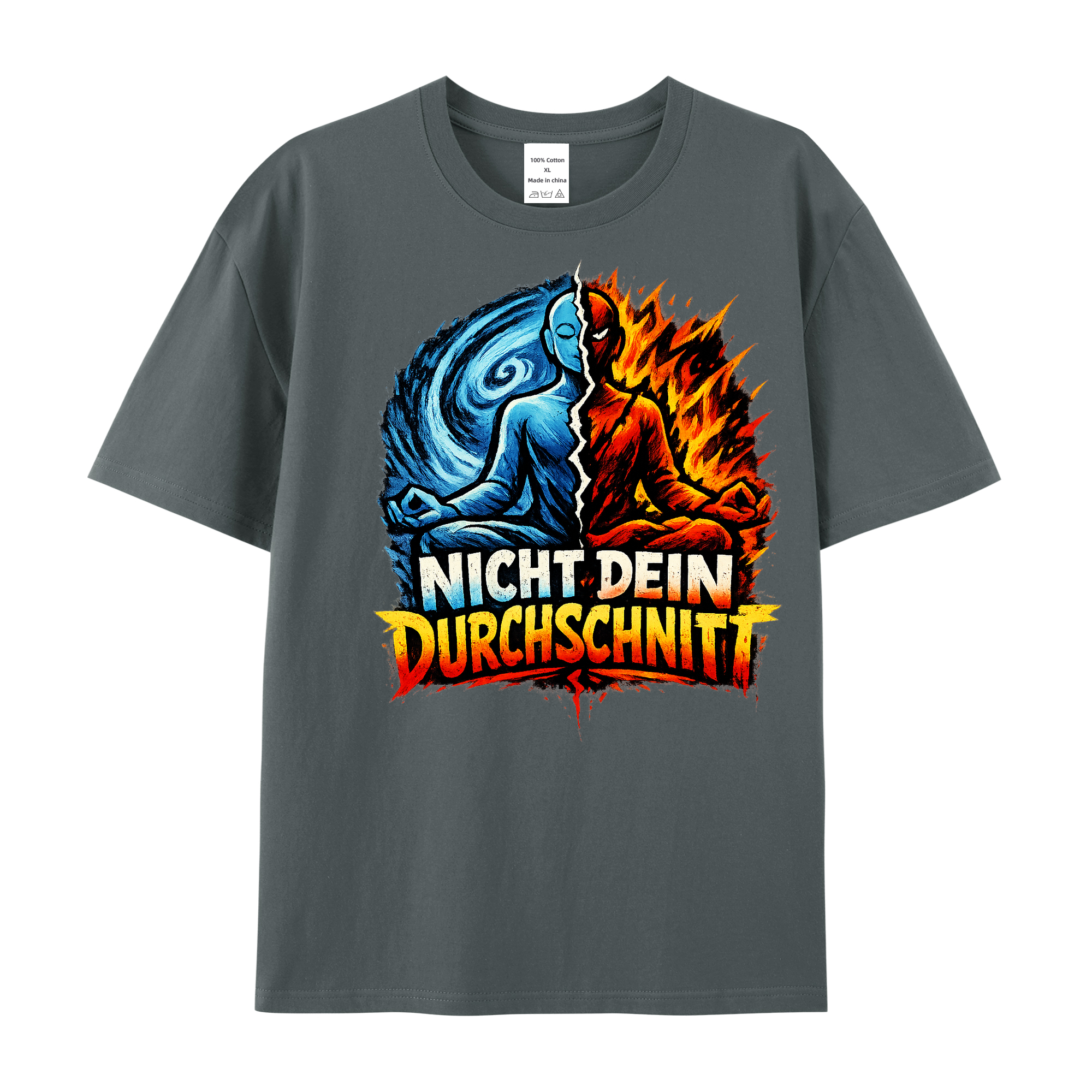 T-Shirt Yoga jenseits des Durchschnitts