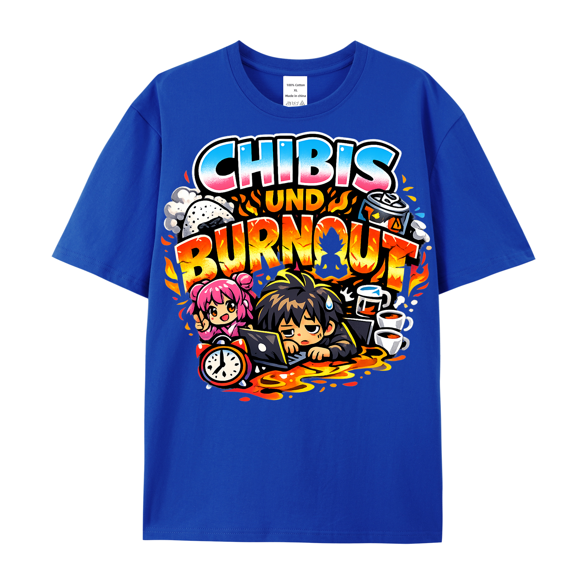 T-Shirt Chibi Burnout Burst