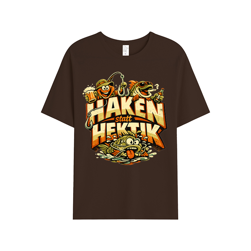 t-shirt Haken statt Hektik Angler-Style