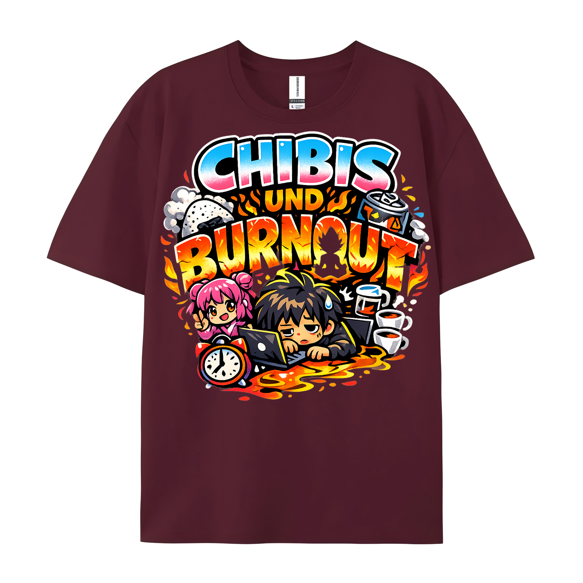 T-Shirt Chibi Burnout Burst
