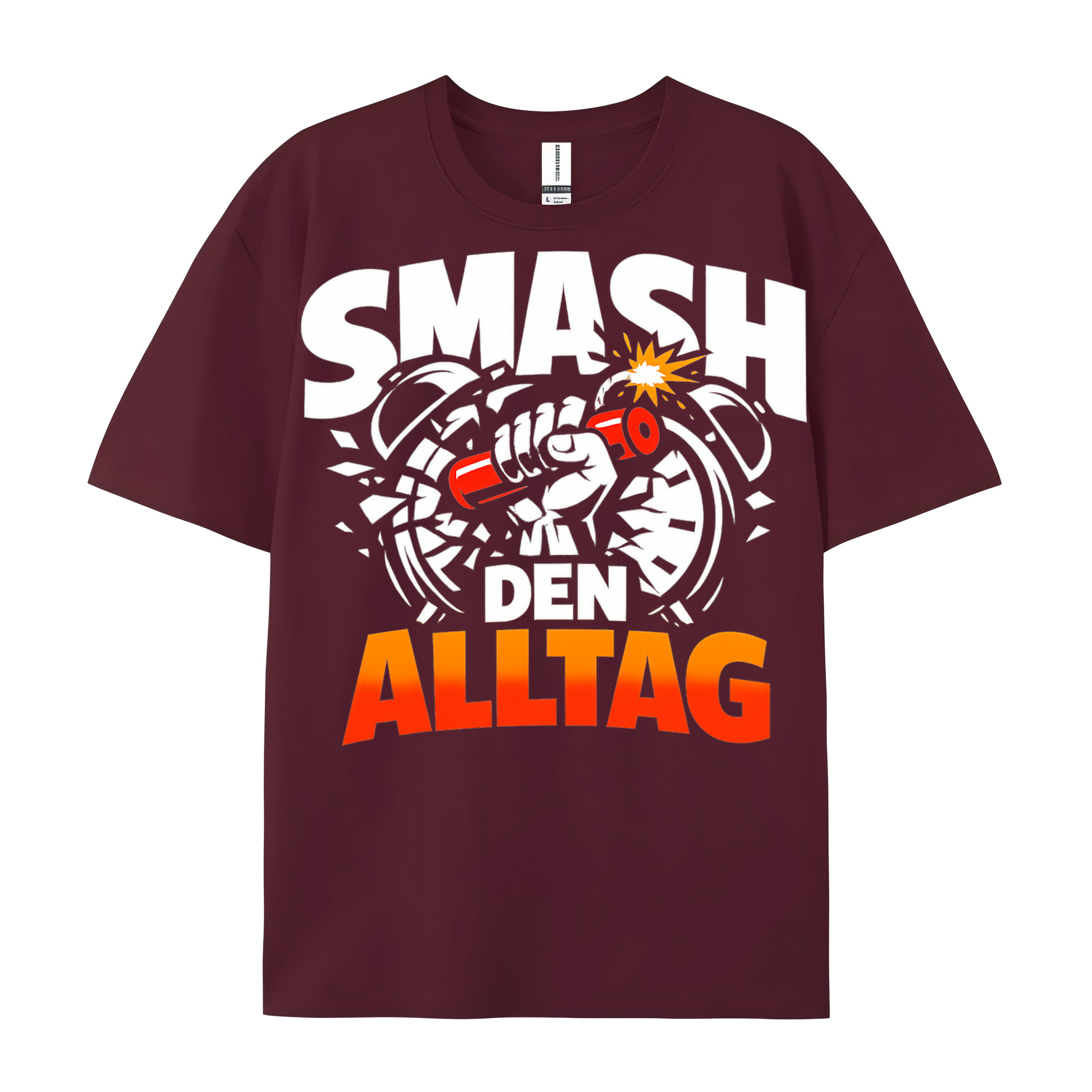 T-shirt Smash-Modus Aktiv: Alltag zerbricht im Licht