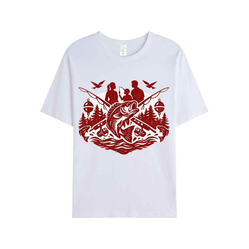 T-Shirt Anglerherz im Wellenrausch