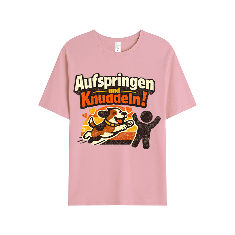 T-Shirt Hundeknuddel Sprungfreude