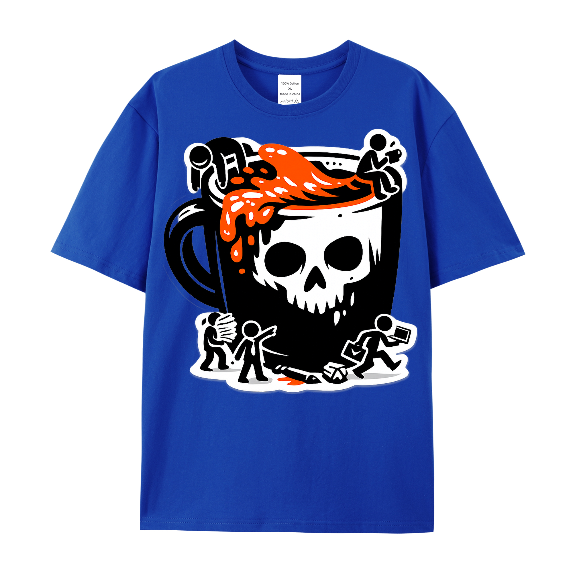 T-shirt Kaffee-Kollaps Kollegen Büro Alltag