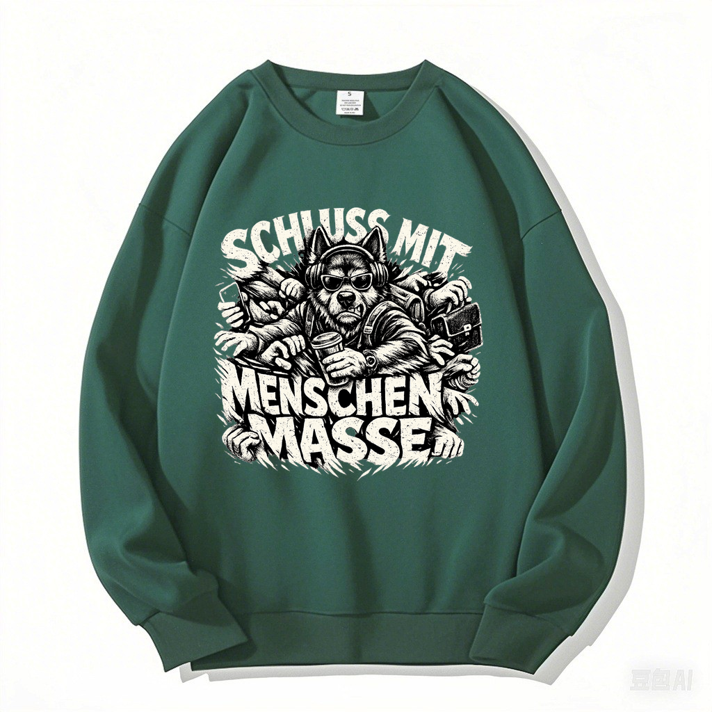 Sweatshirt Schluss mit Menschenmassen Hundeliebe
