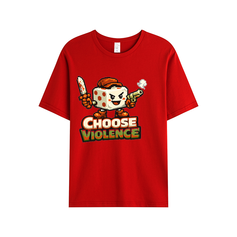 T-Shirt Pixel Power Choose Violence