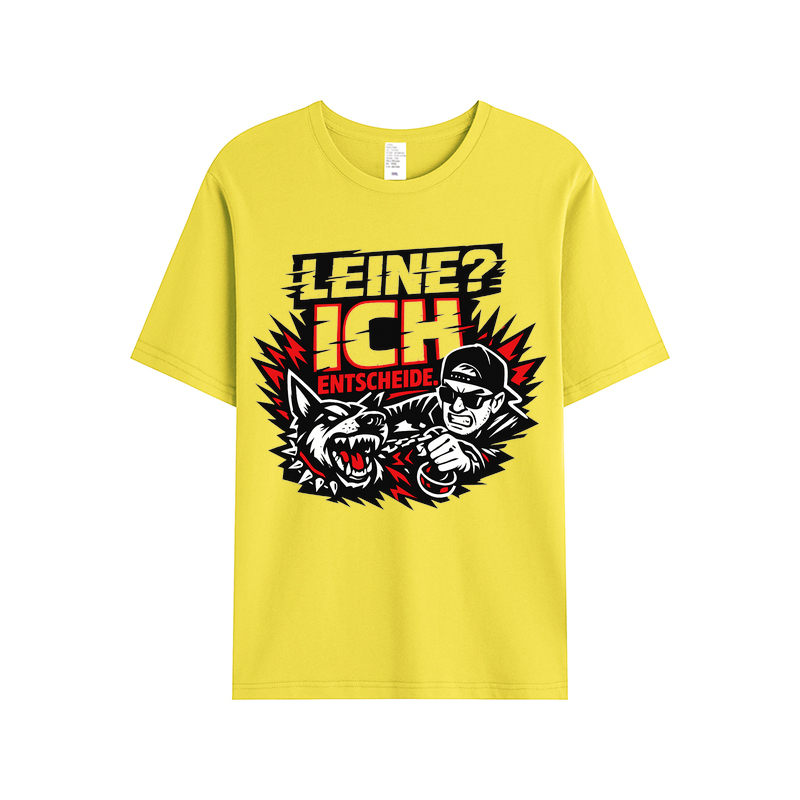 T-shirt Leine? Ich entscheide. Hundeliebe Edition
