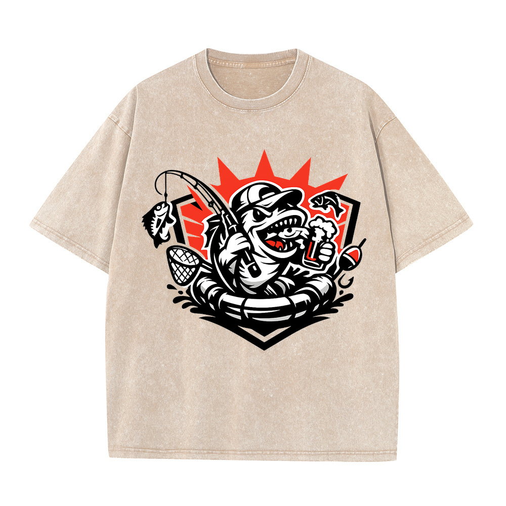 t-shirt Angelglück am Wasser