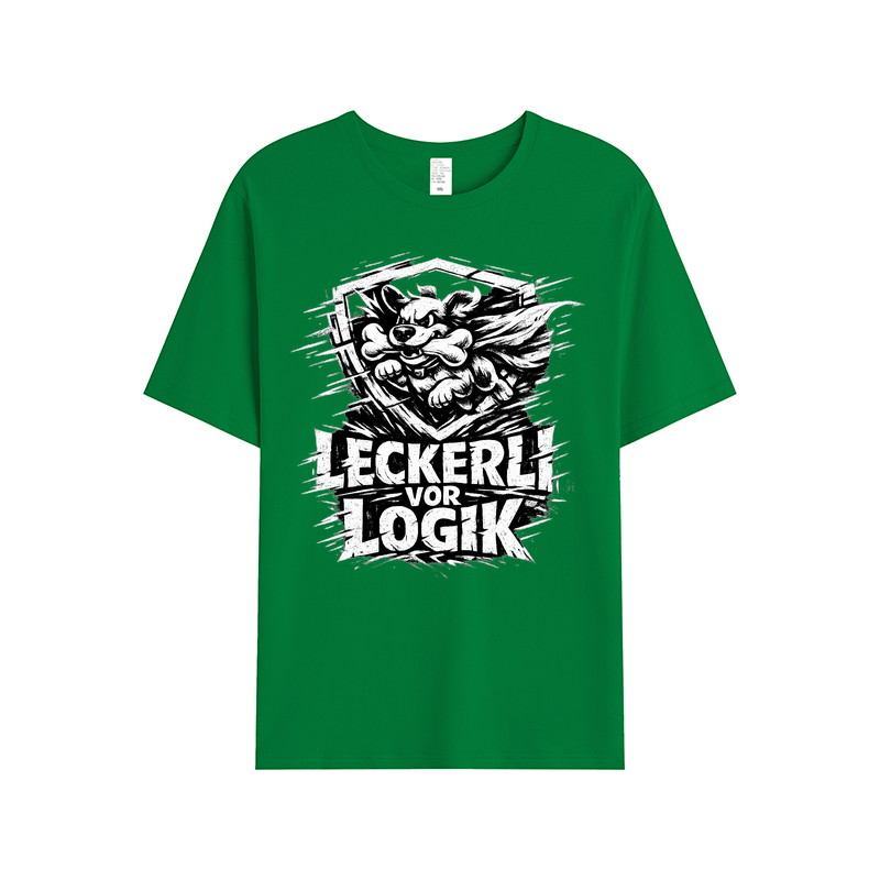 T-Shirt Leckerli vor Logik Hundeliebe