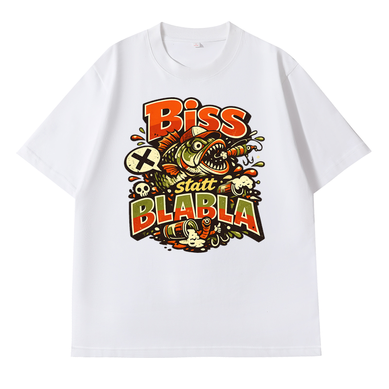 T-Shirt Biss statt Blabla Angler Edition