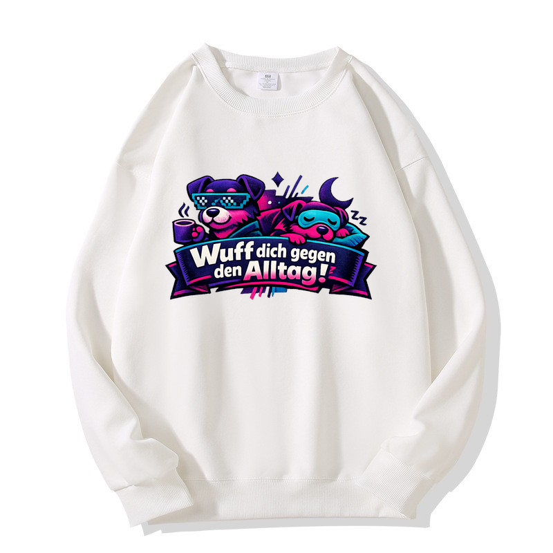 Sweatshirt Wuffel-Glück im Alltag