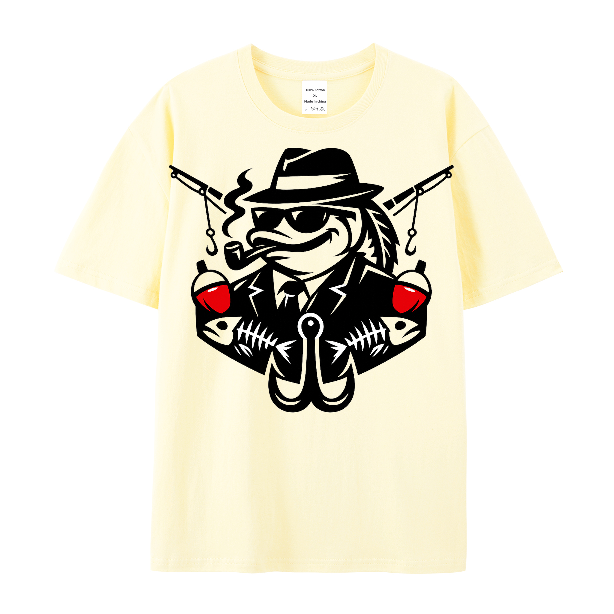 T-Shirt Angelglück am Wasser