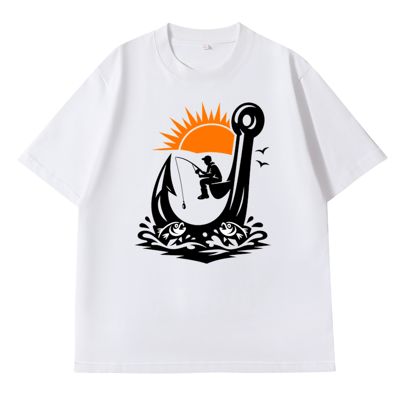 t-shirt Angelglück am Wasser