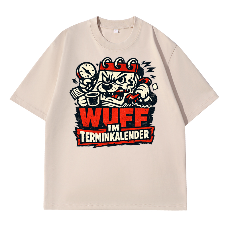 Wuff im Terminkalender t-shirt