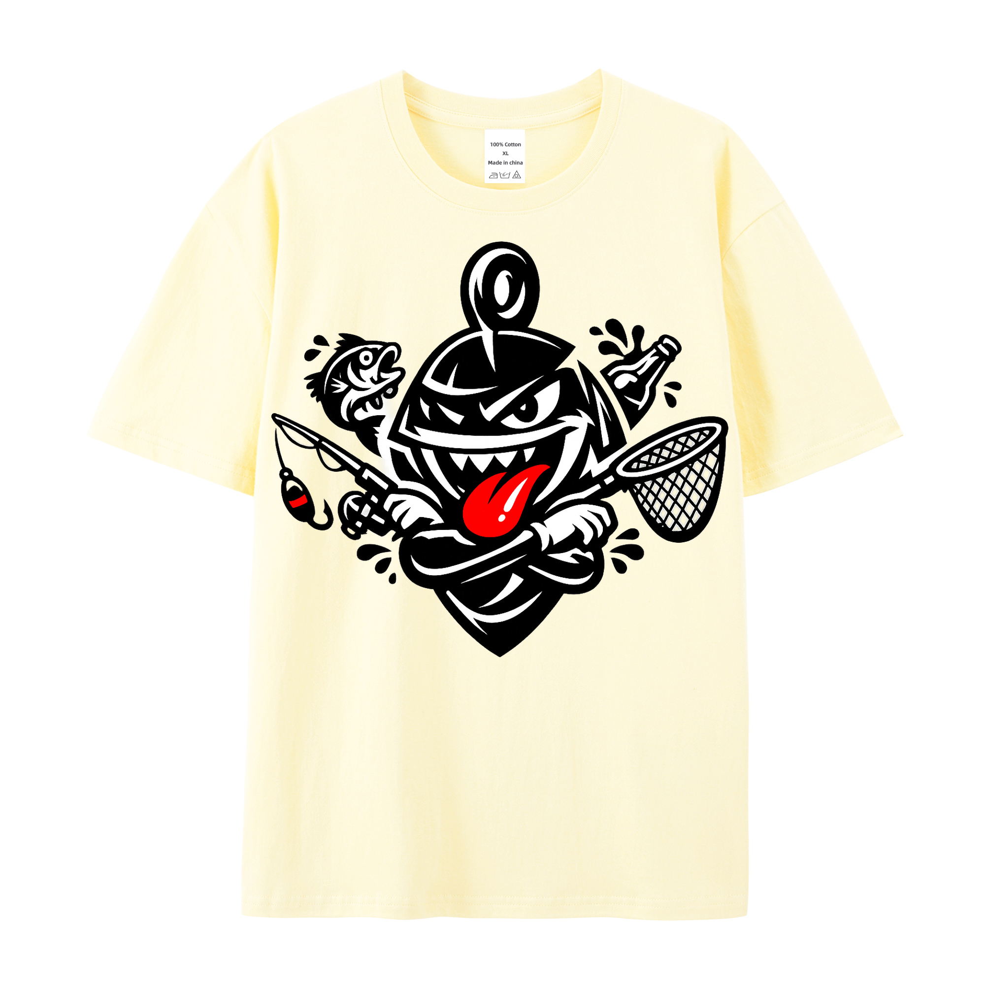 T-Shirt Angelglück am Wasser