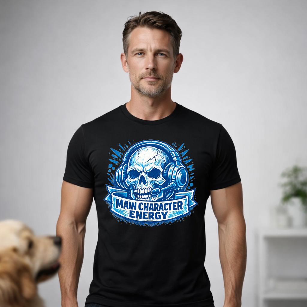 T-Shirt Main Character Energy — Gaming Power Outfit