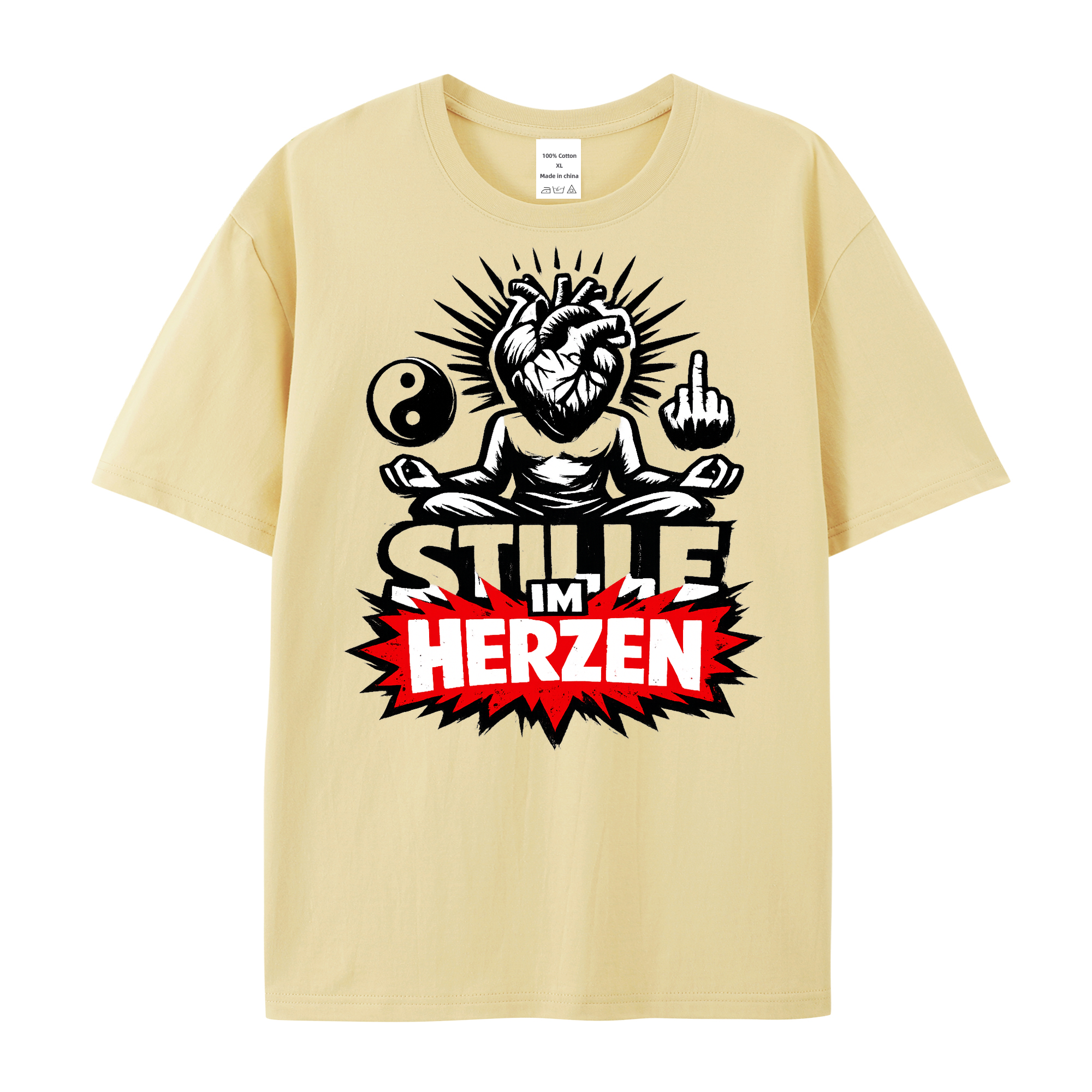 T-Shirt Herzstille Yoga Vibes