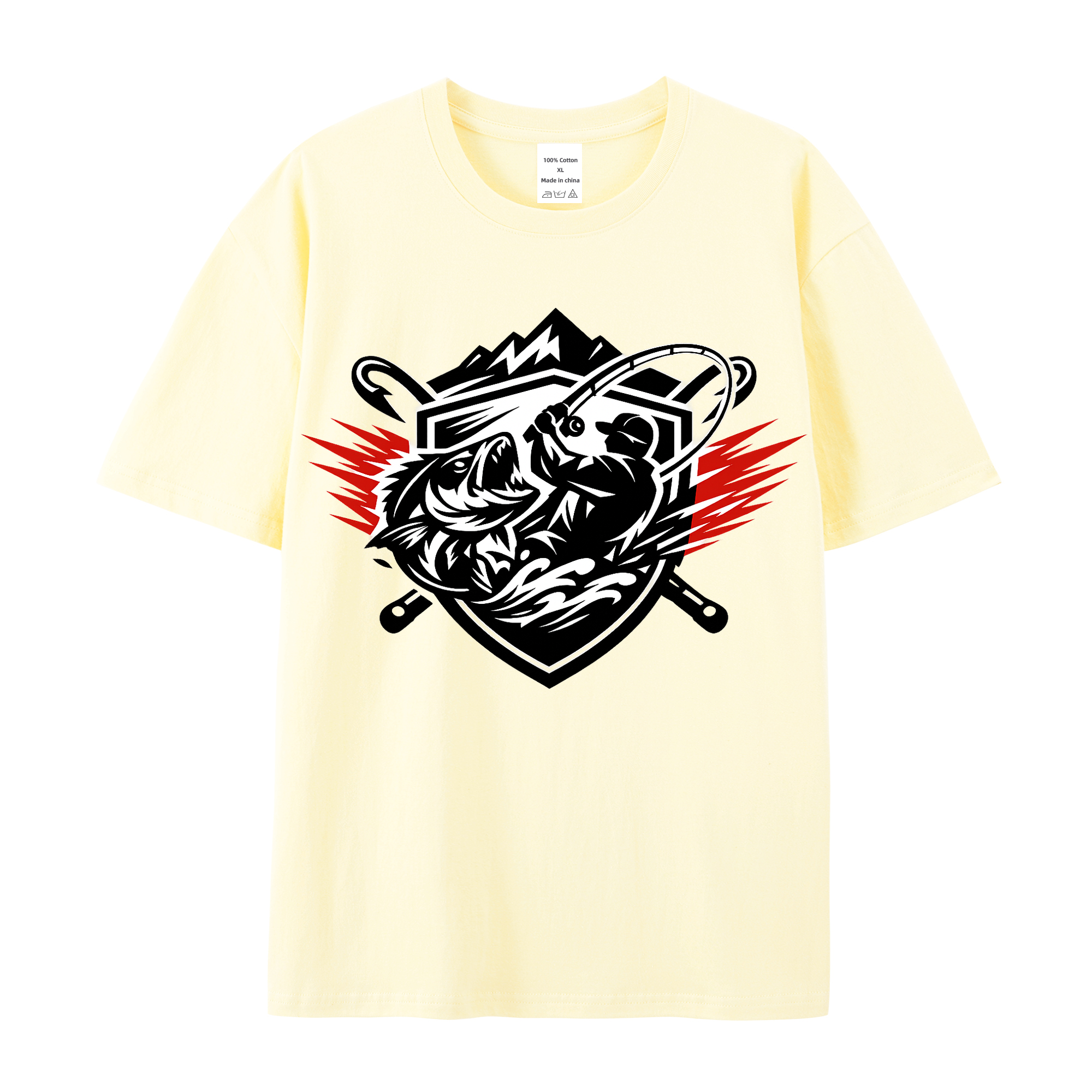 T-Shirt Angelglück am Wasser