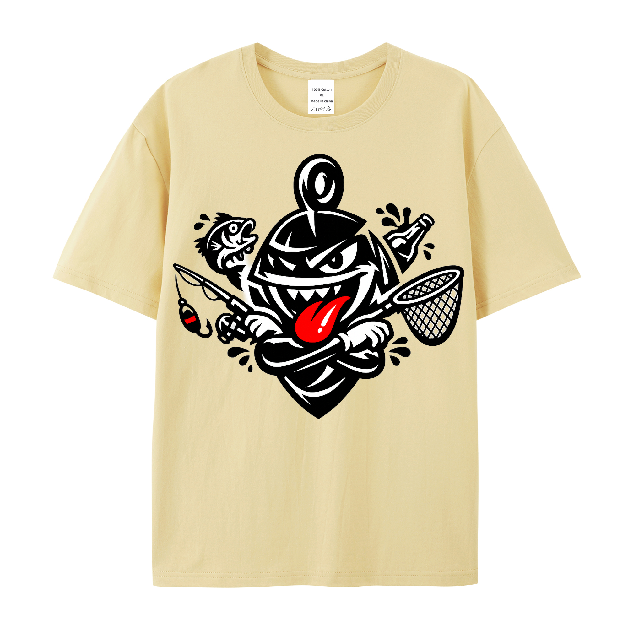 T-Shirt Angelglück am Wasser
