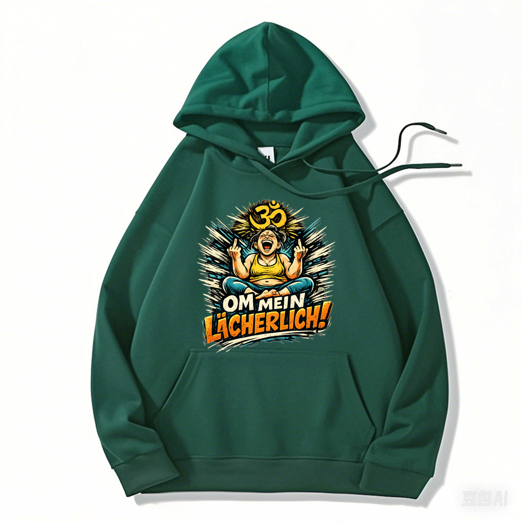 Hoodie Om My Laughter - Yoga Spaß & Entspannung Style