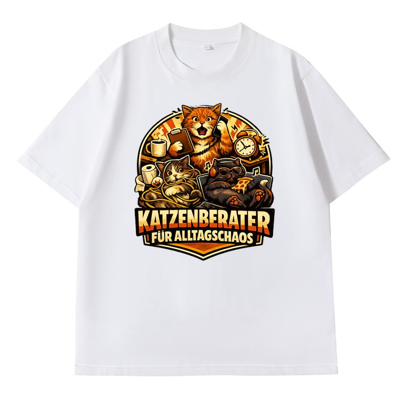 T-Shirt Chaos-Katze: Dein Alltagsberater