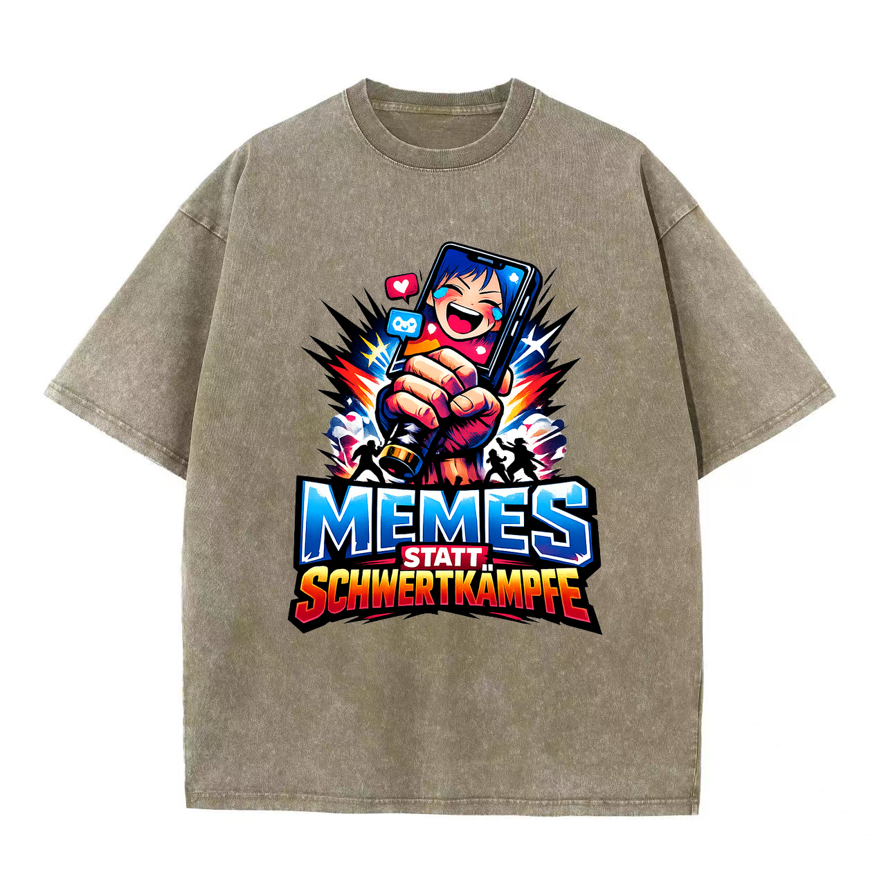 T-Shirt MemeKampf statt Schwertzauber