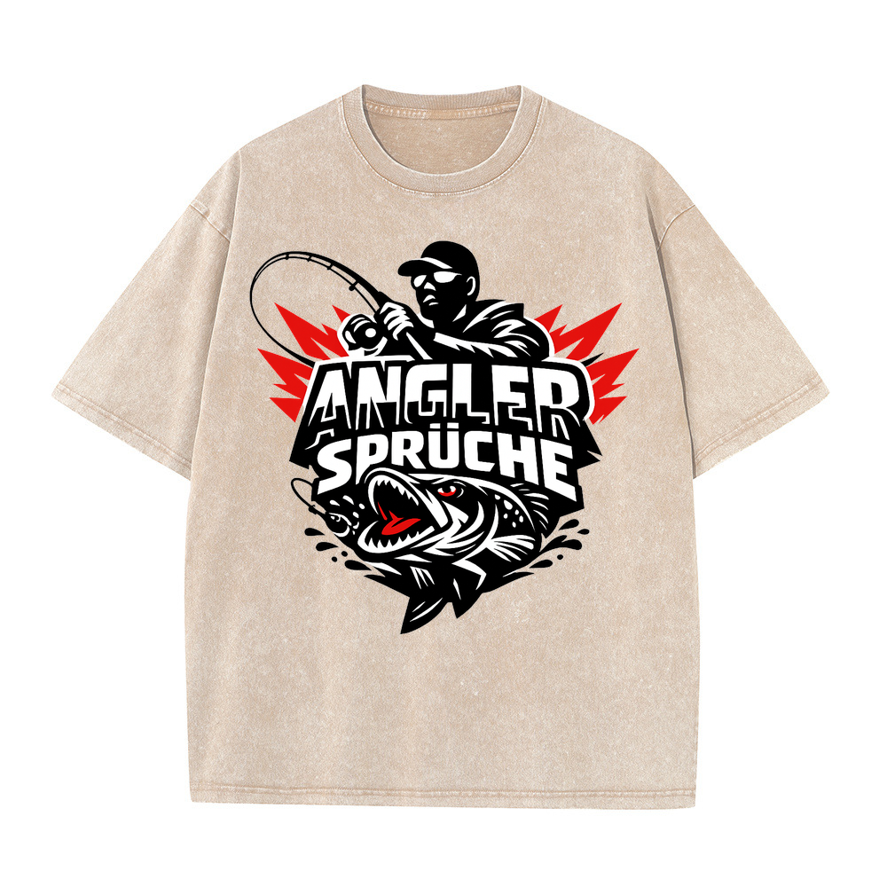 T-Shirt Angelglück am Wasser