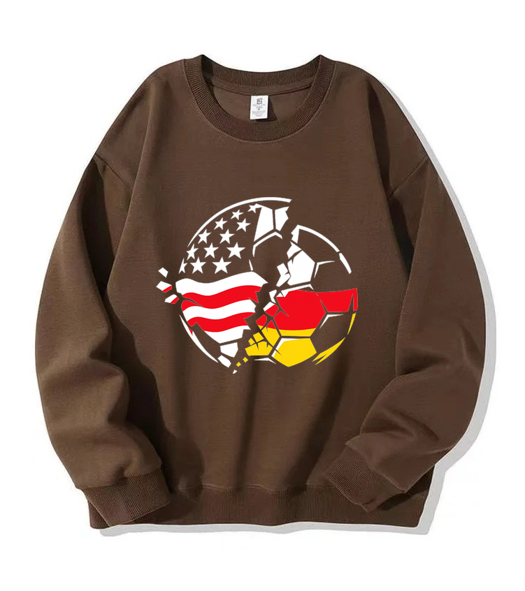 Sweatshirt Glitzerndes Grätschen Statement Style