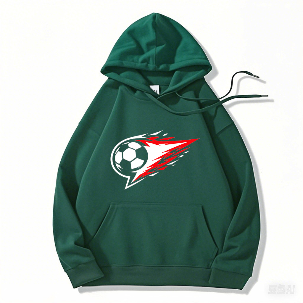 Hoodie Unaufhaltsames Flammenwappen Glutblick