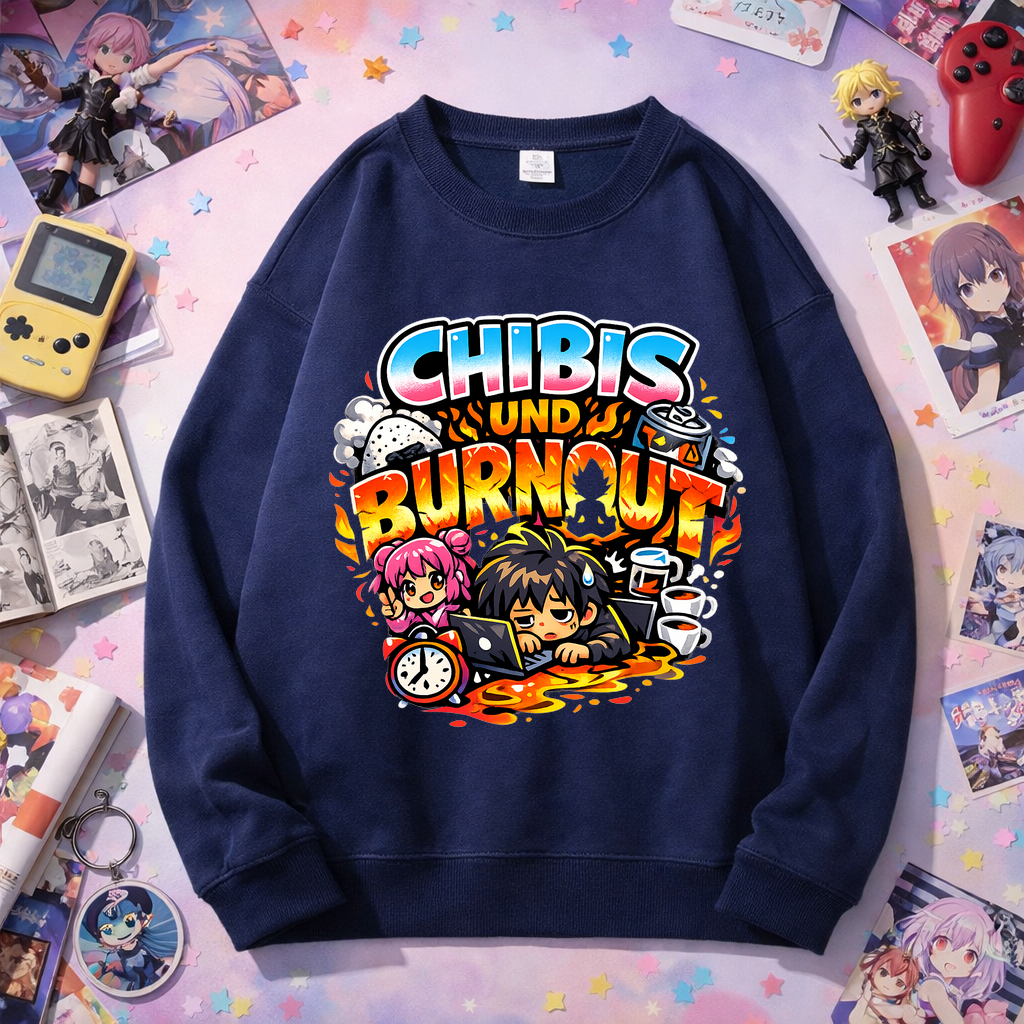 Sweatshirt Chibi Burnout Bliss