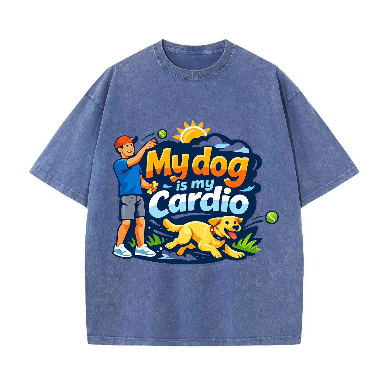 T-shirt My Dog Is My Cardio - Fitness Tee