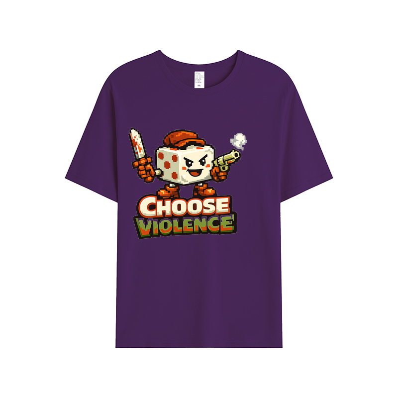 T-Shirt Pixel Power Choose Violence