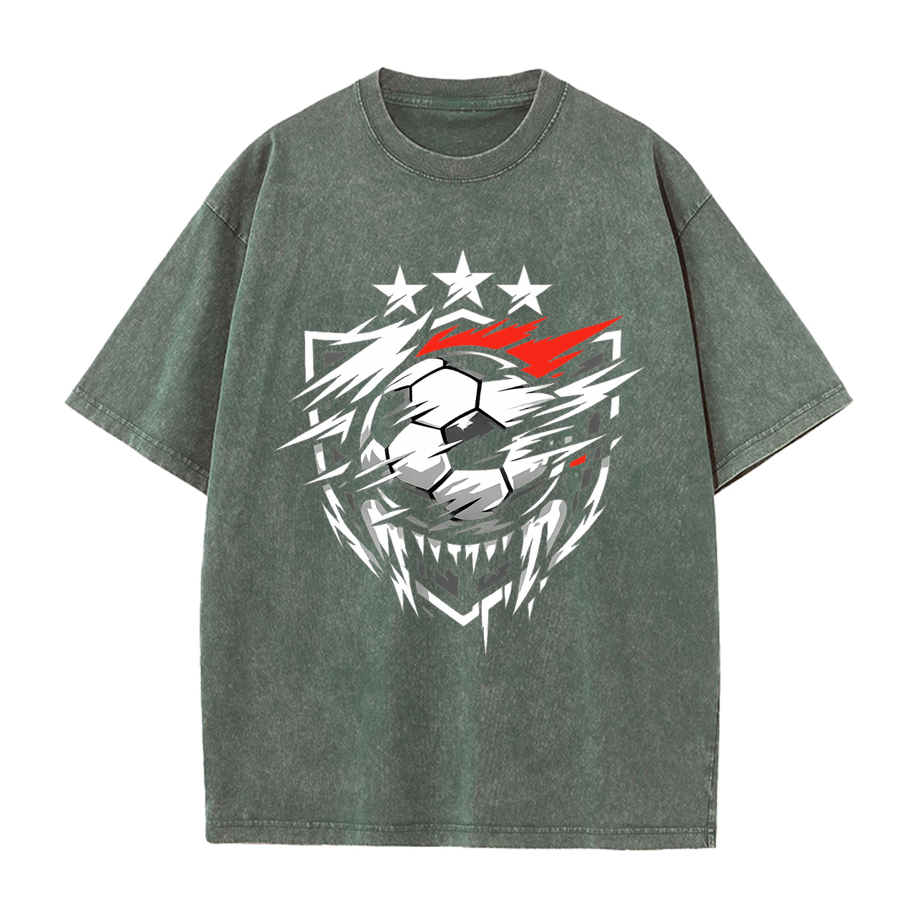 T-shirt Rabauken-Wappen im Flammenblick