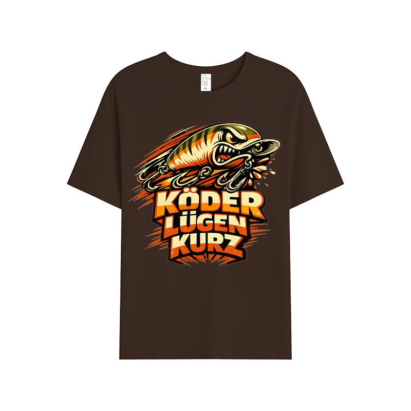 t-shirt Köder Lügen Kurz Angler Edition