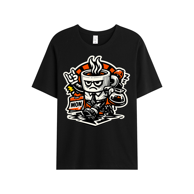 T-shirt Kaffeepanzer Montag: Start frei für den Büro-Alltag