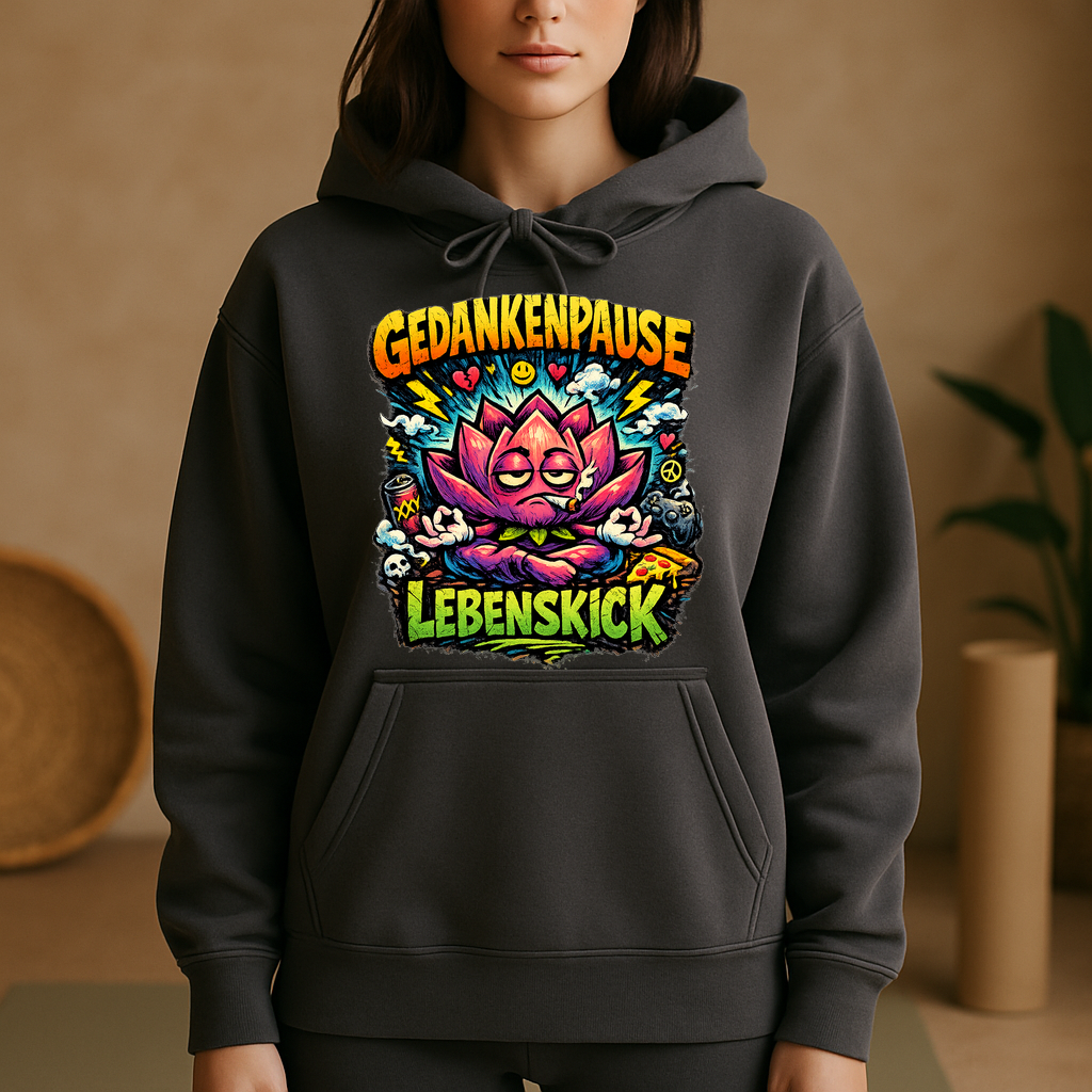Hoodie Gedankenpause Lebenskick Flow Edition