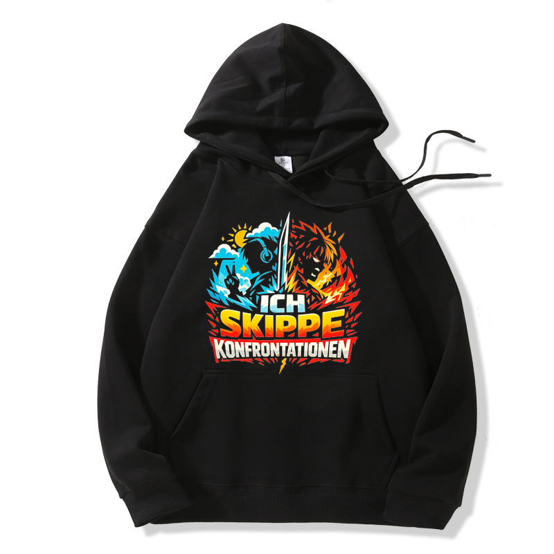 Hoodie Konfrontations-Mode: Skip & Chill