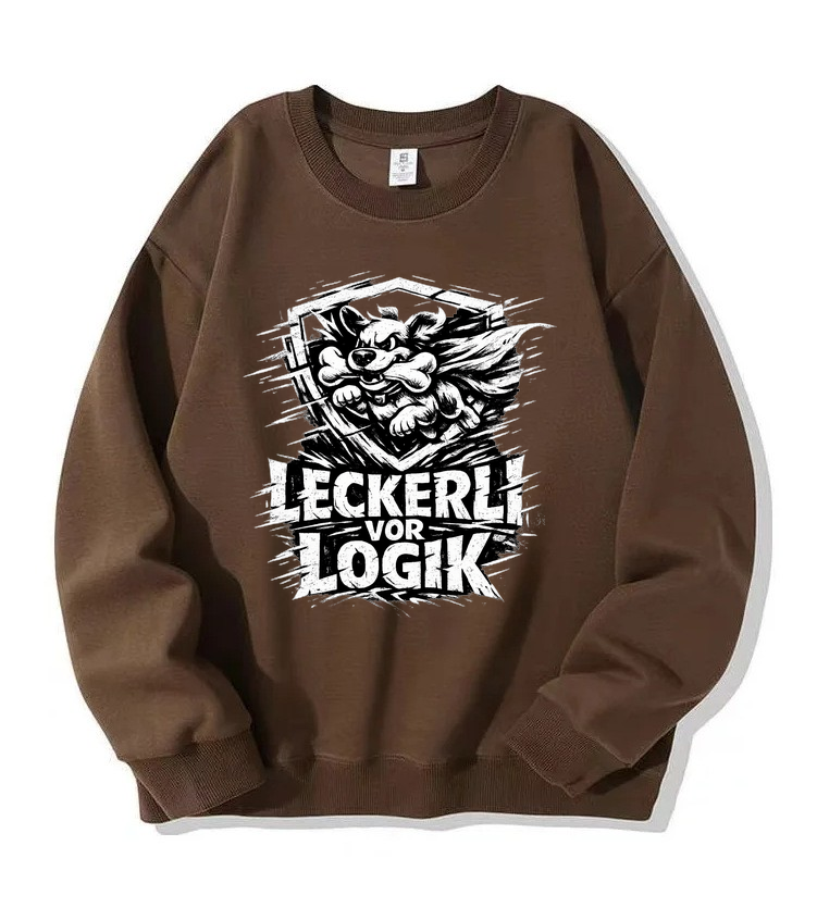 Sweatshirt Leckerli vor Logik Hundeliebe