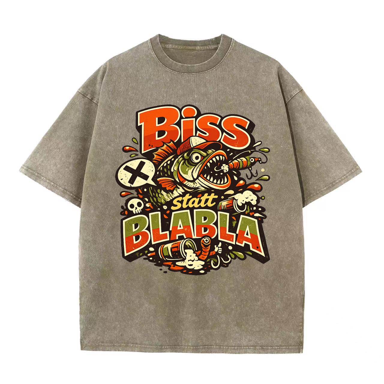 T-Shirt Biss statt Blabla Anglerstyle